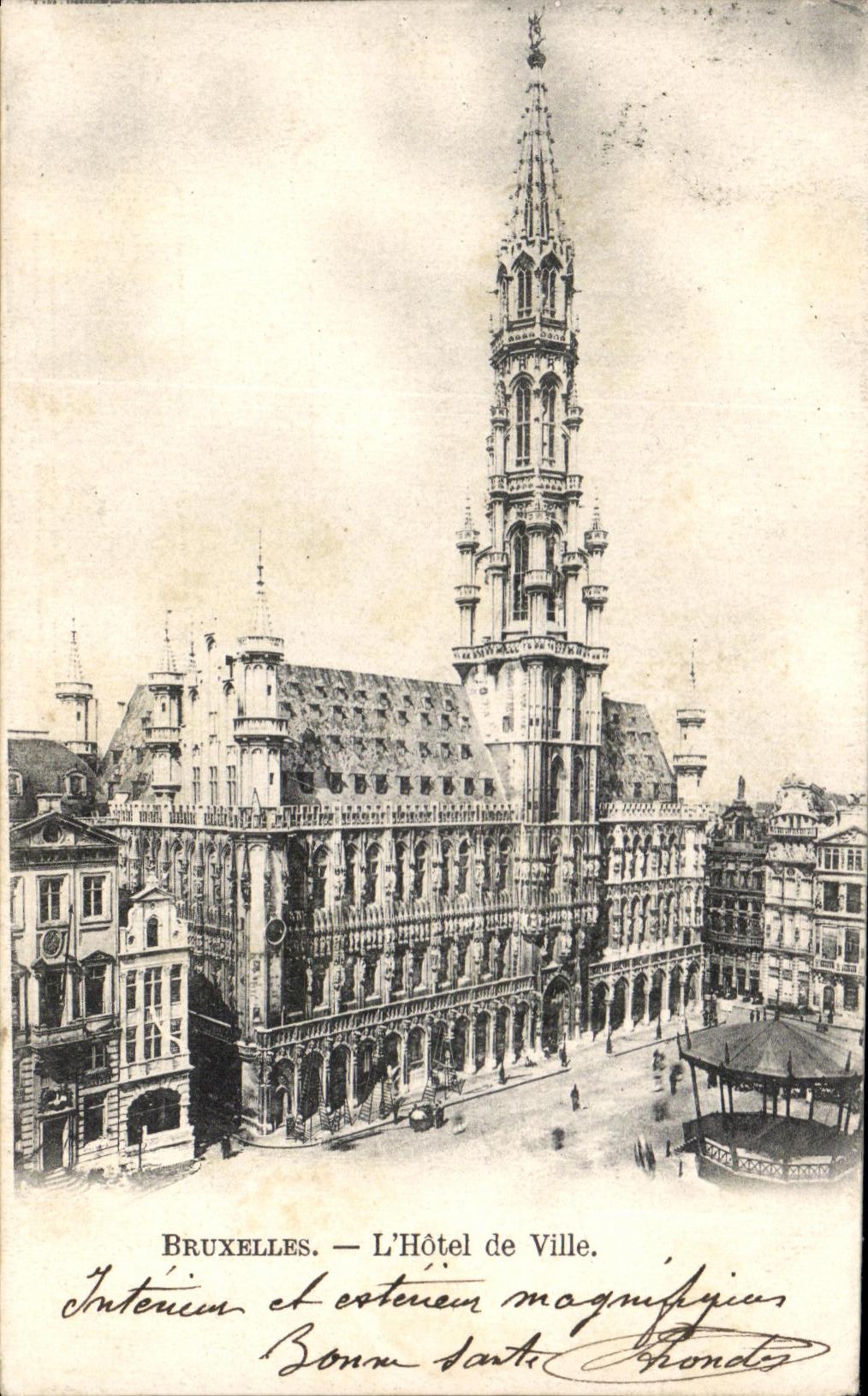 POSTAL Bruselas L ayuntamiento de la VENDIMIA