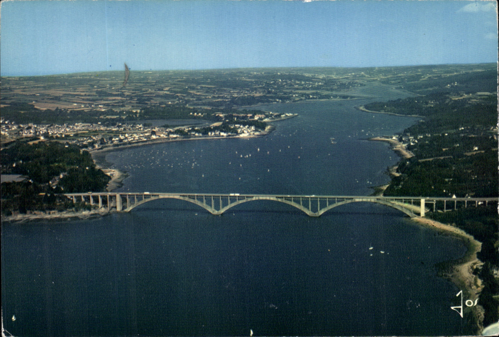 MODERN CARD Brittany Colors Plougastel Daoulas the Bridge of Plougastel and L Elorn Between Kerhuon And Plougastel