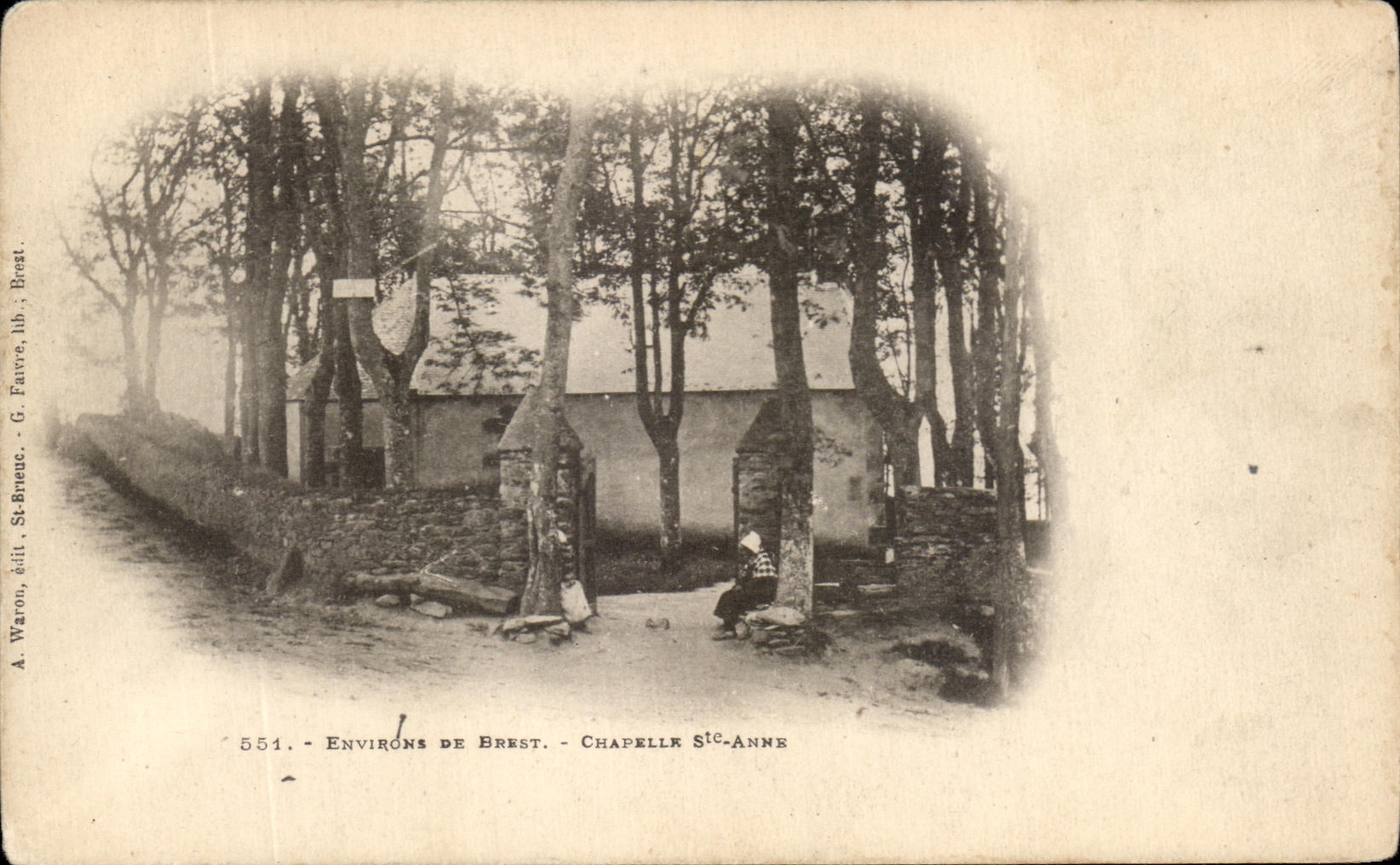CPA Environs De Brest Chapelle Ste Anne