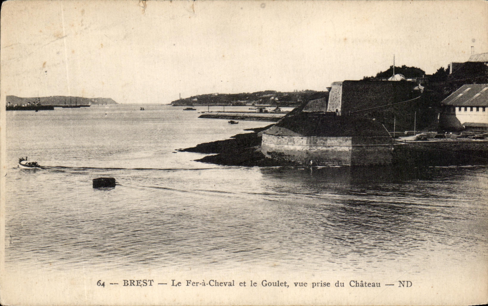 CPA Brest Le Fer a Cheval Et Le Goulet Vue Prise Du Chateau 
