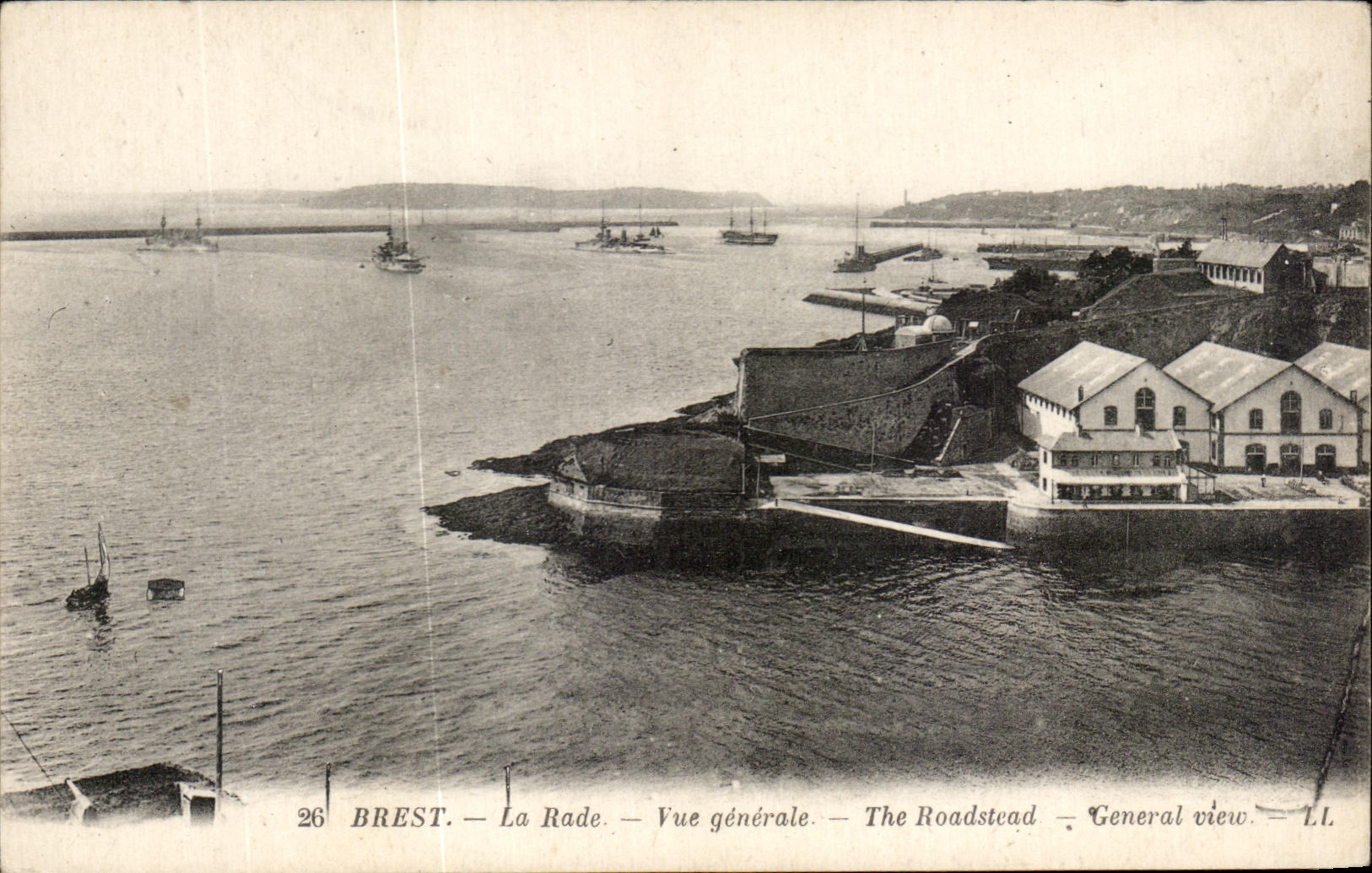 CPA Brest La Rade Vue Generale 