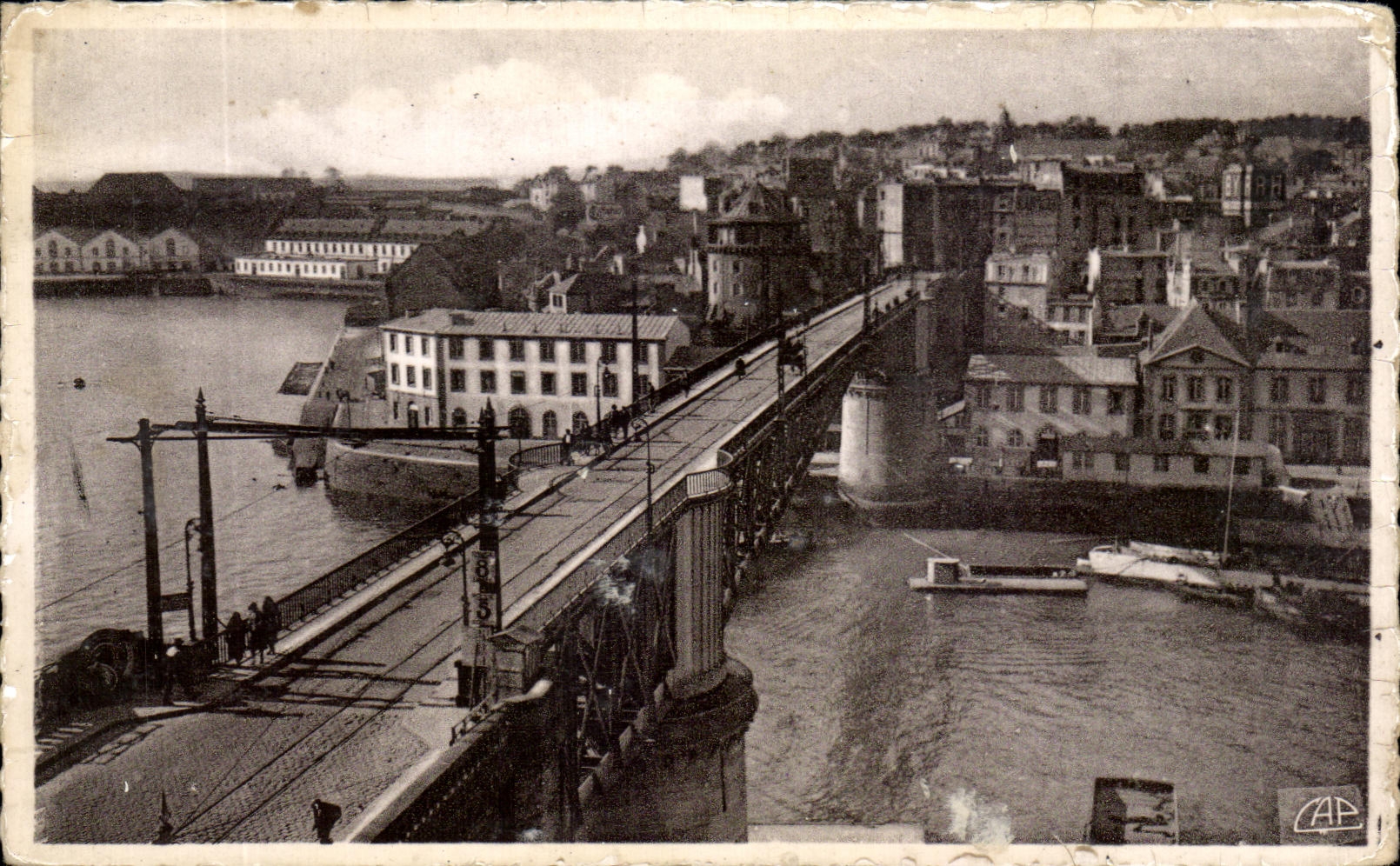 CPSM Brest Le Pont National 