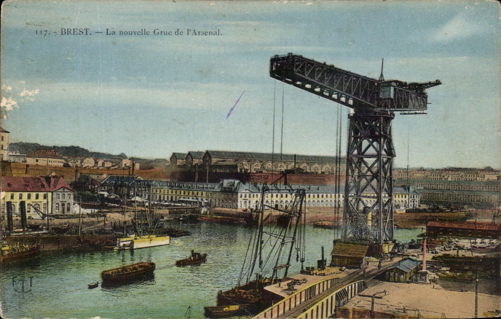 CPA Brest La Nouvelle Grue de L Arsenal 