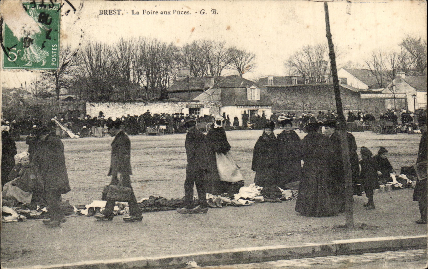 CPA Brest La Foire Aux Puces TOP