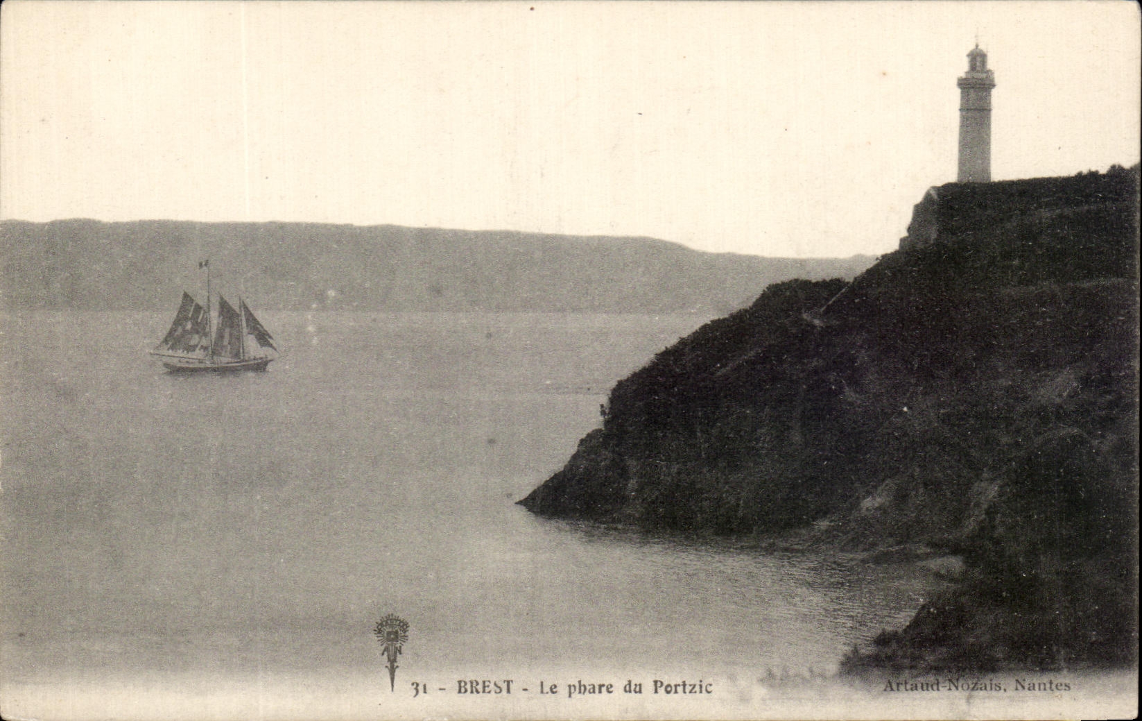 CPA Brest Le Phare du Portzic 