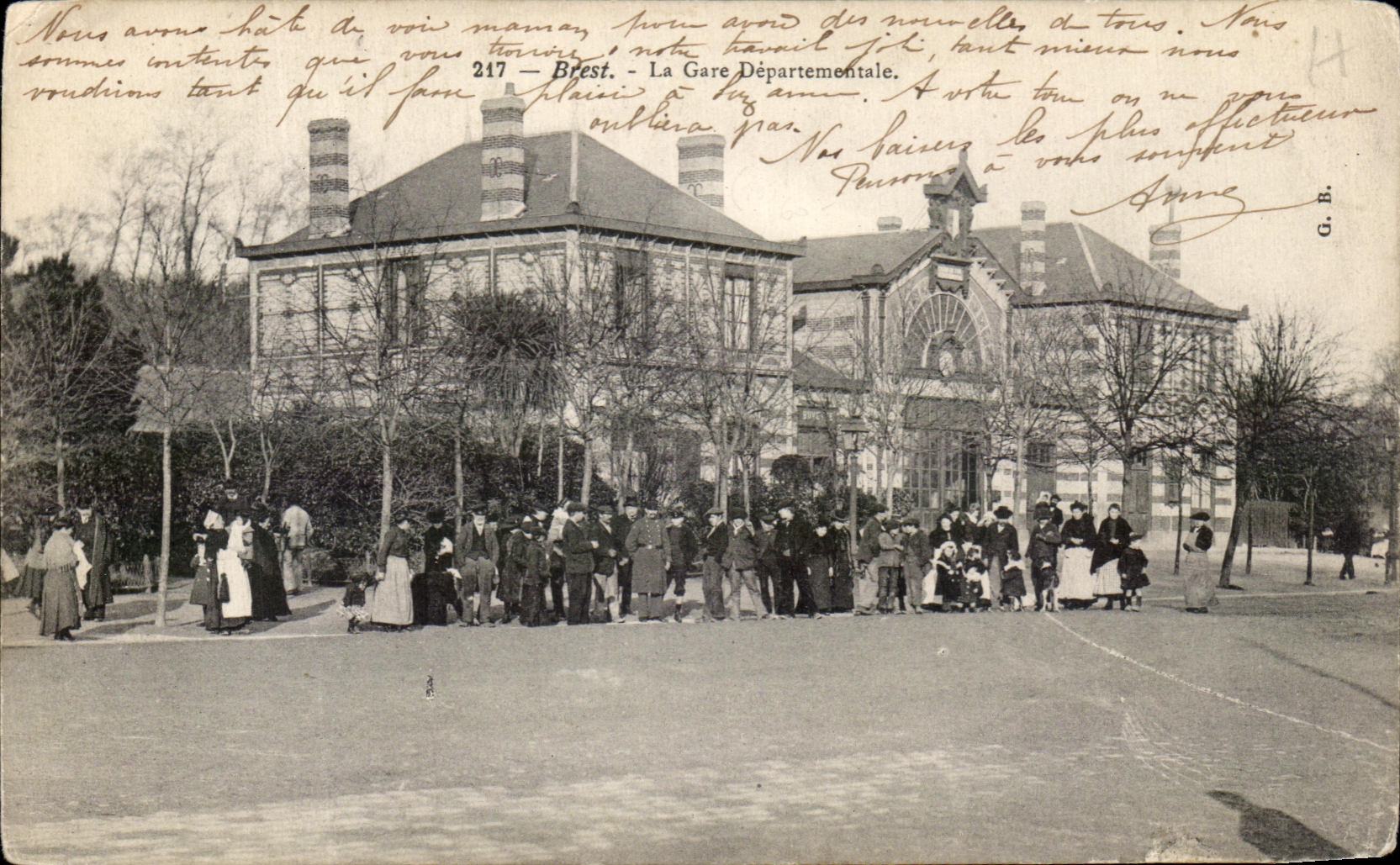 CPA Brest La Gare Departementale