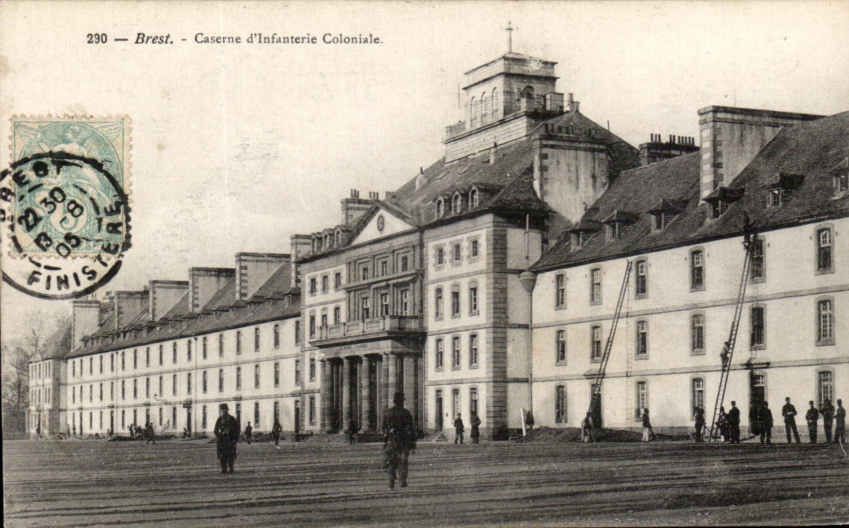 CPA Brest Caserne D Infanterie Coloniale Militaria