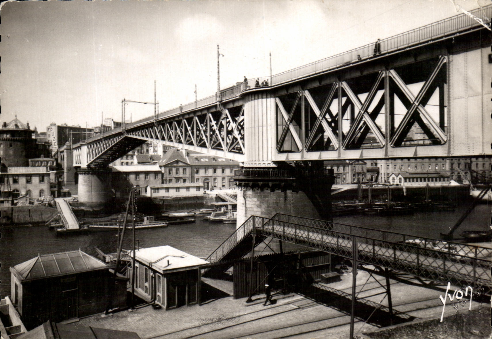 CPSM Brest Le pont tournant