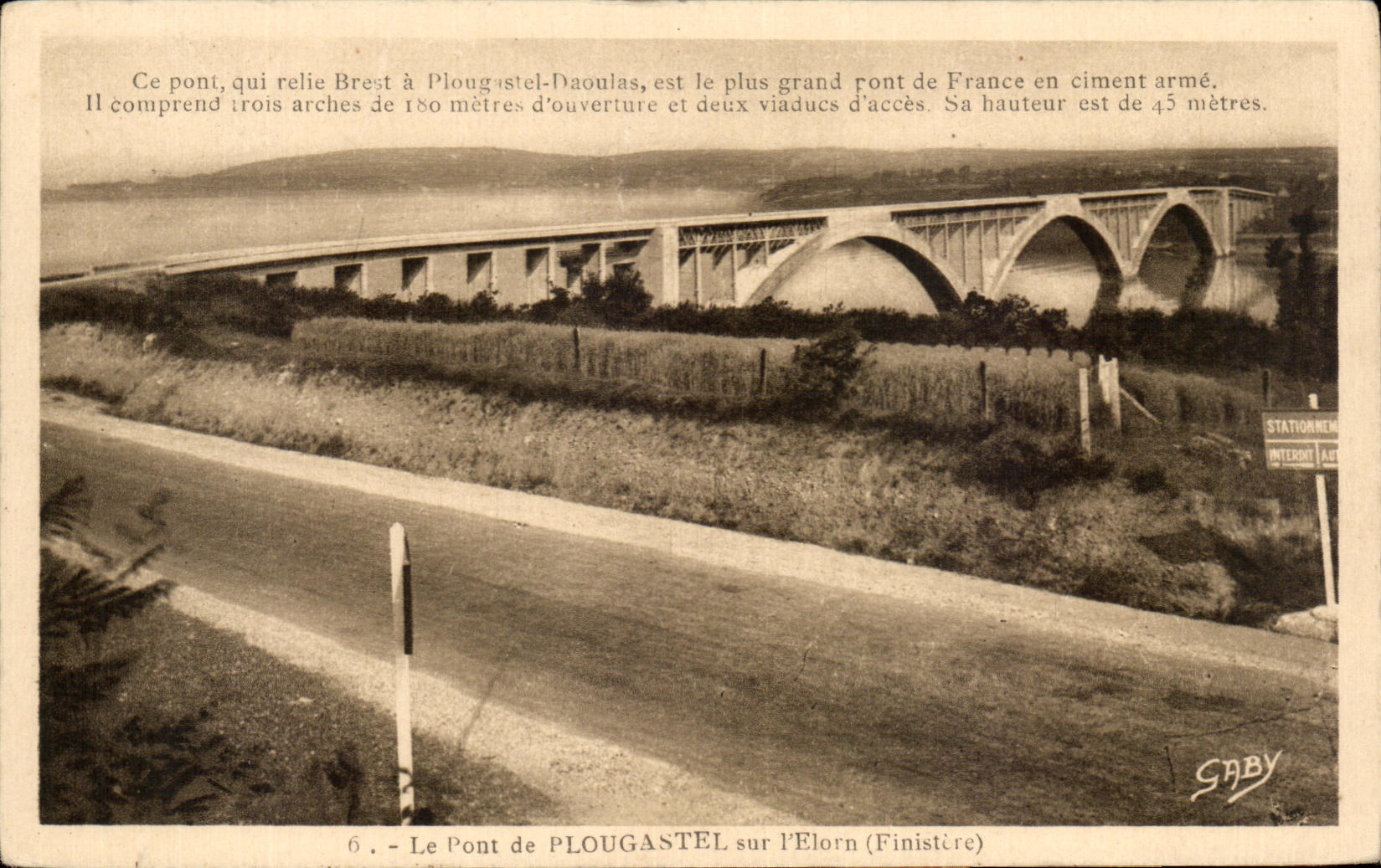 CPA Le pont de plougastel sur l Elorn 