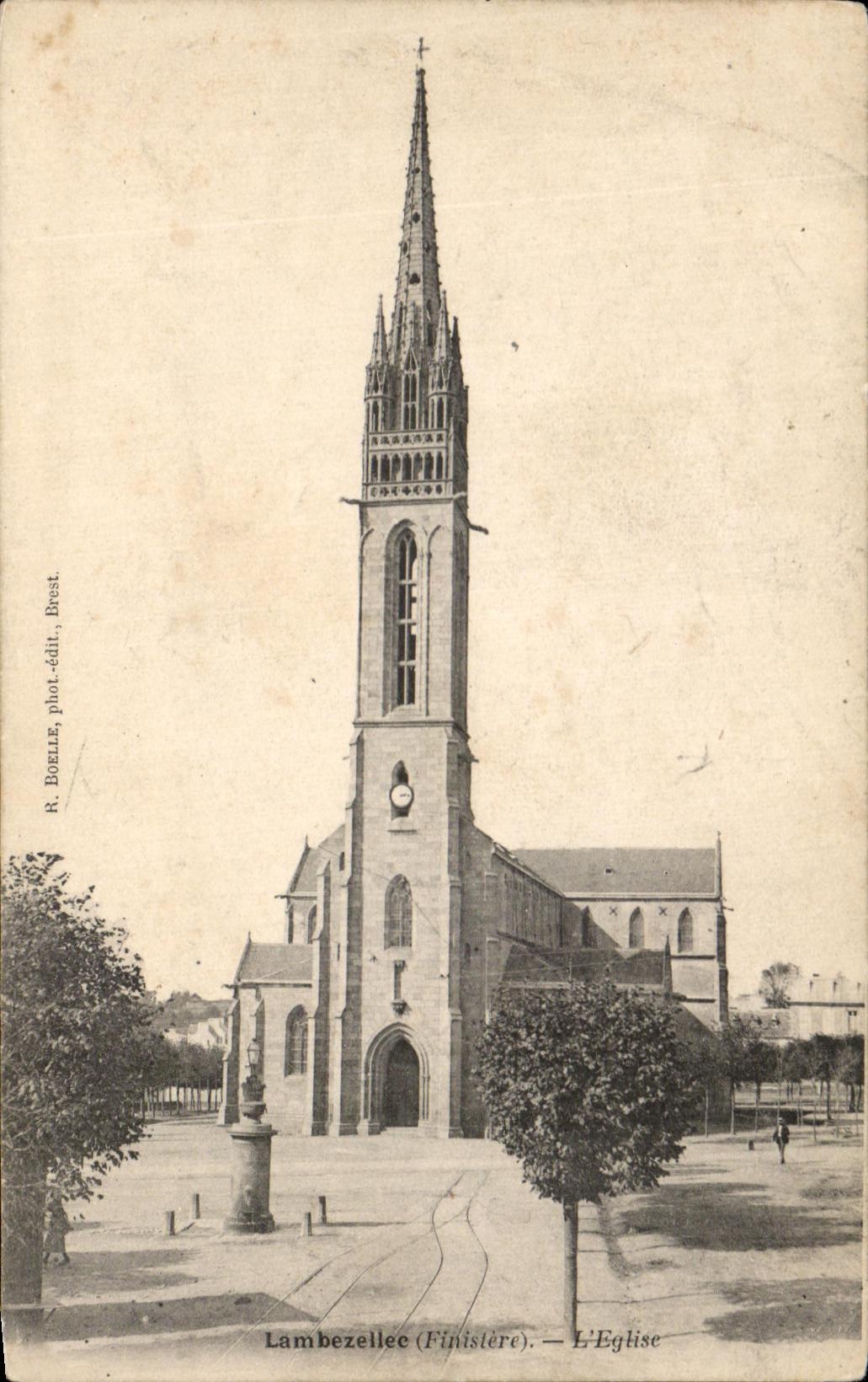 VINTAGE POSTCARD Lambezellee L Church