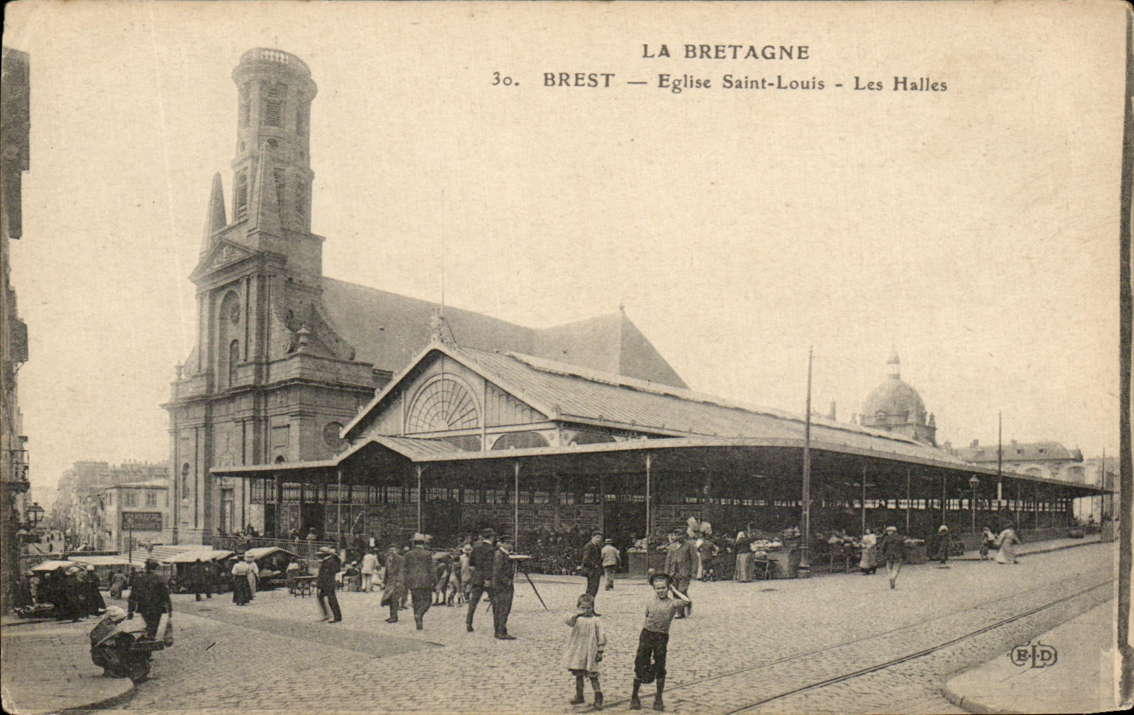 CPA Brest Eglise Saint Louis