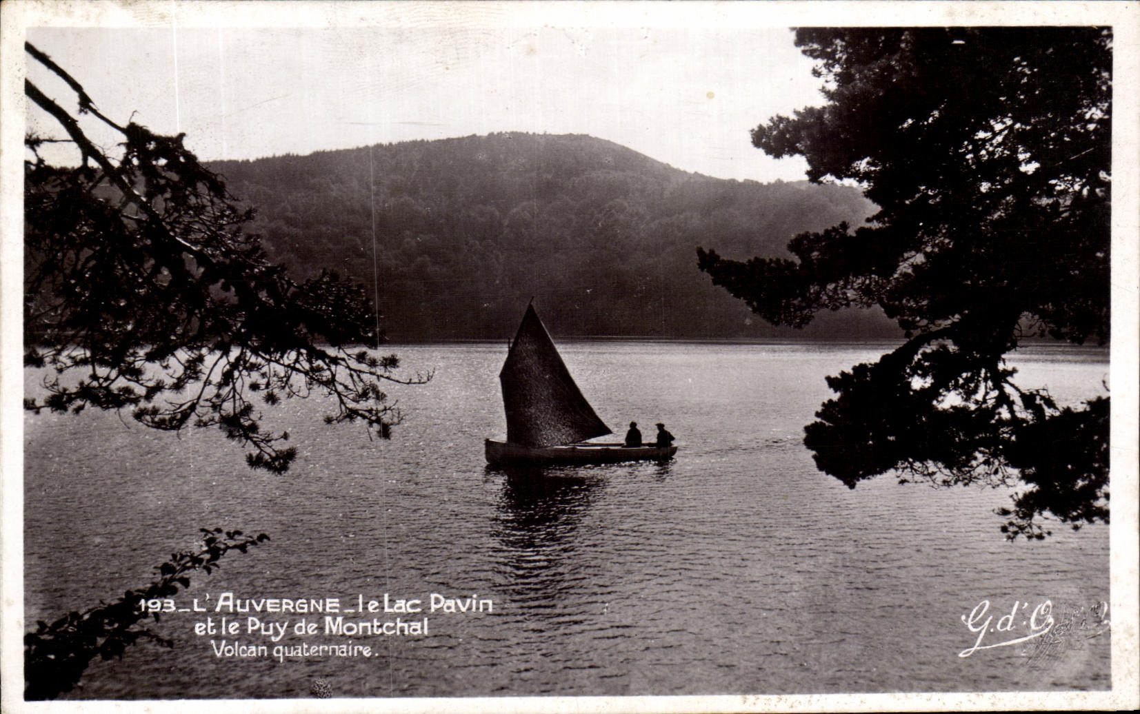 CPSM L Auvergne the Lake Pavin and Puy Montchal Volcano Quaternary