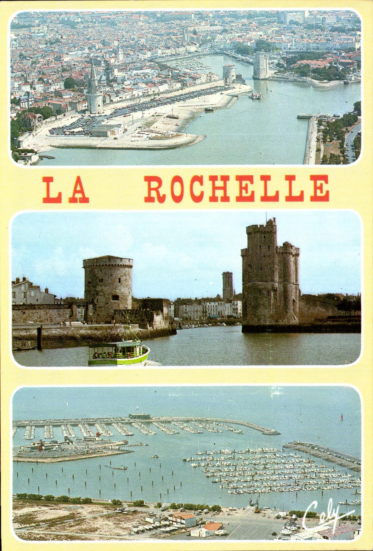 POSTAL MODERNA opinion L de La Rochelle incorporada del puerto