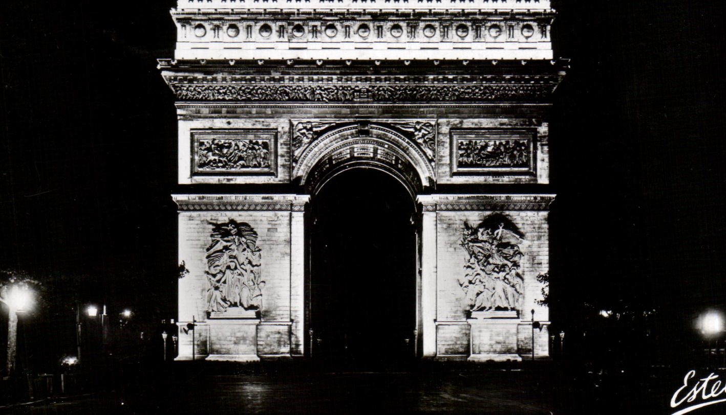 CPSM Paris Nuit L Arc de Triomphe de l Etoile
