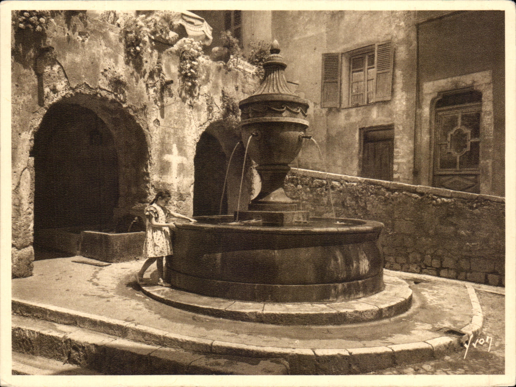 Holy CPSM Paul in Vence Fountain Publicity Horman Toxone Principle Antitoxic Of the Liver