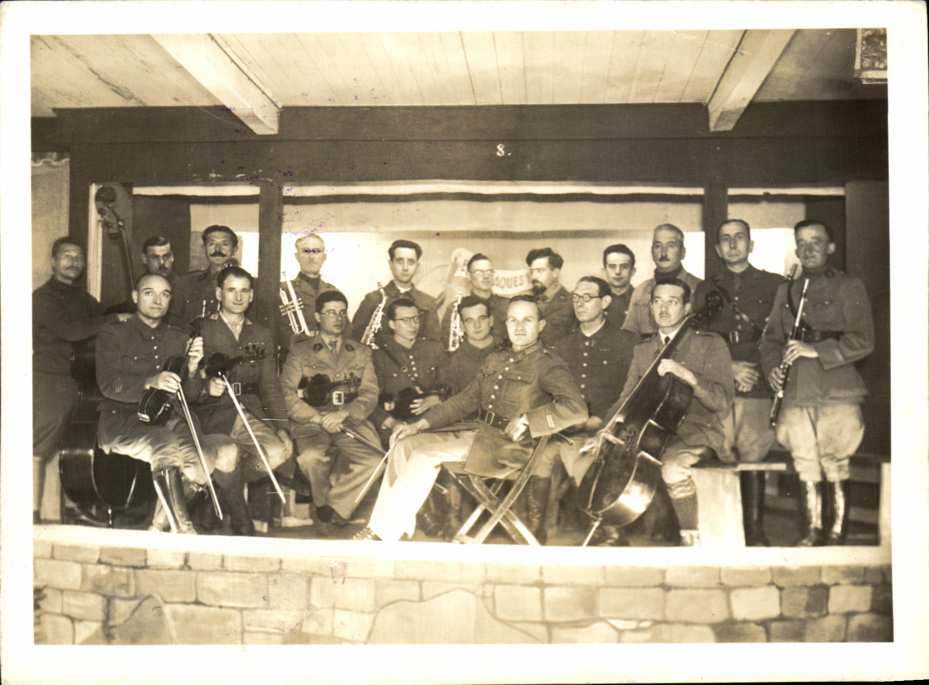 Photo Stalag 27 orchestre de musique classique WW2