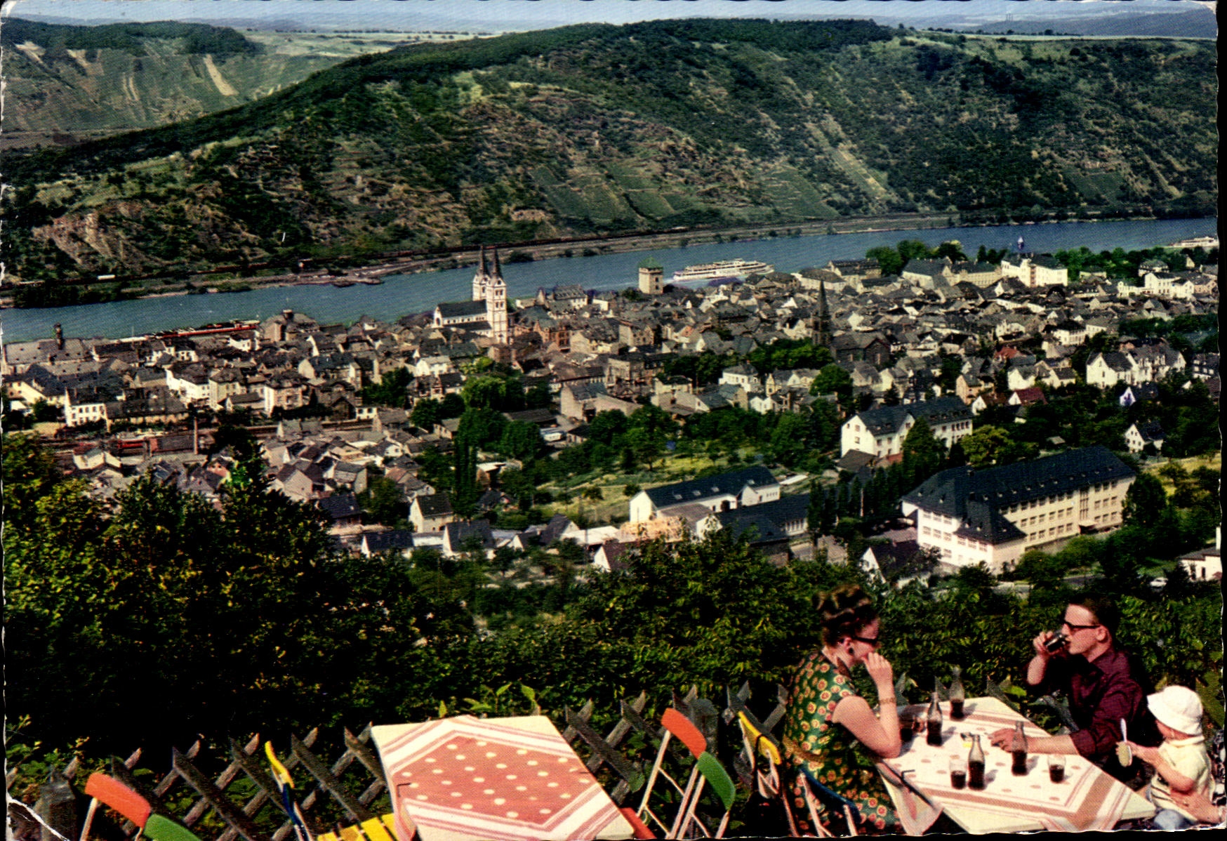 MODERN CARD Boppard Am Rhein Blick Vom Forsthaus Kreuzberg