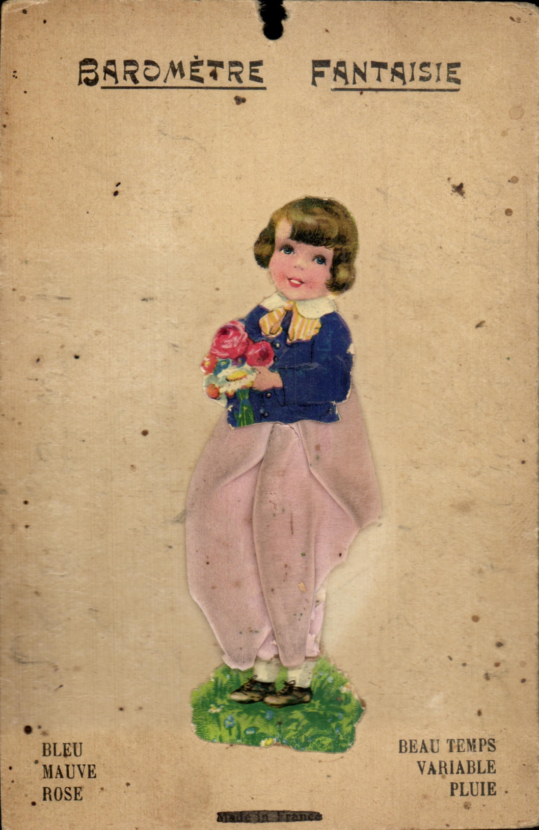 VINTAGE POSTCARD Barometer Fantasy Child