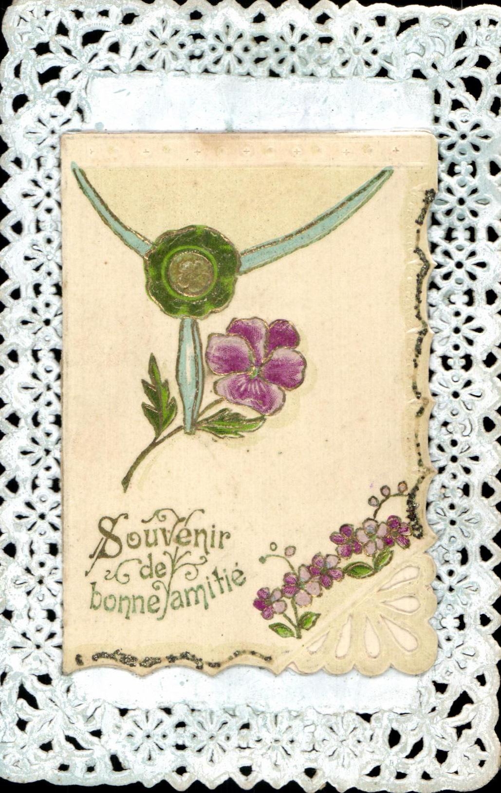 VINTAGE POSTCARD To remember Of Good Friendship