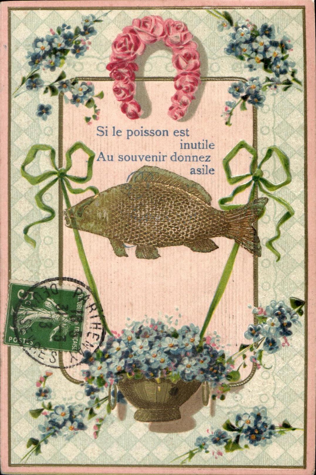 CPA Poisson Paques 
