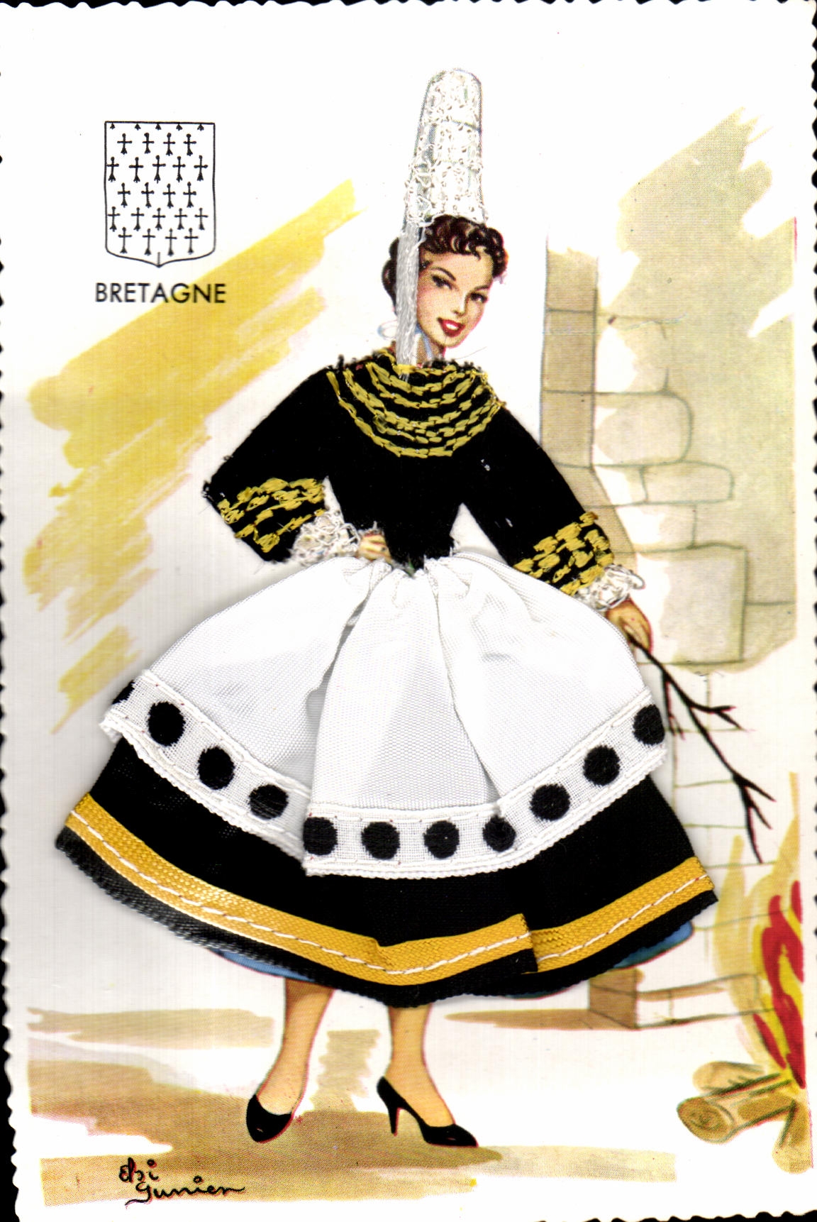 CPA Bretagne Folklore costume