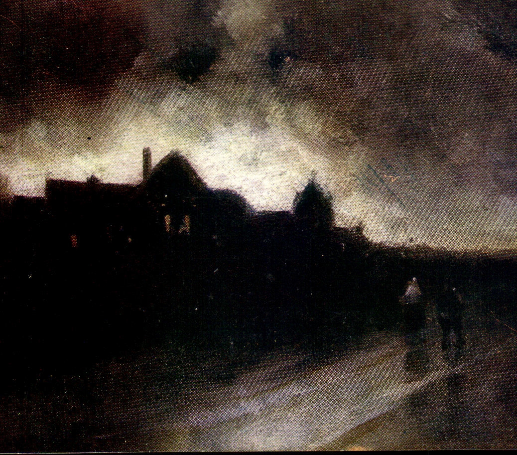 VINTAGE POSTCARD Landscape in L obscurirte