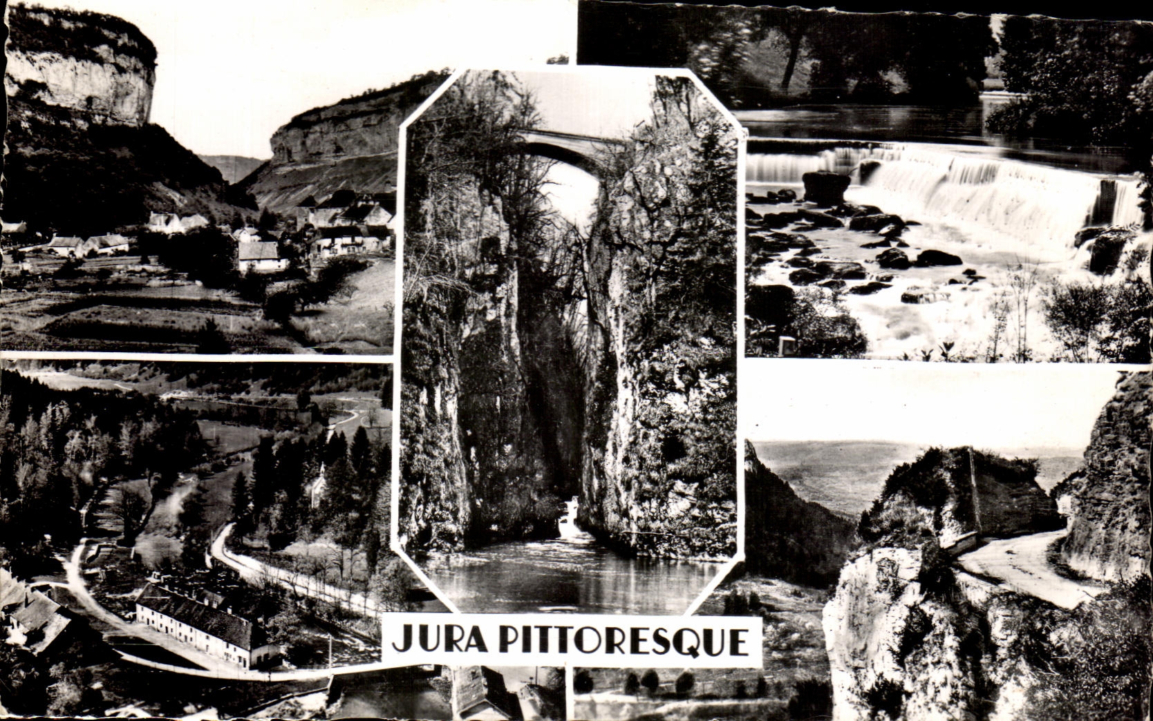 CPSM Jura Pittoresque Route de Chamole a poligny 