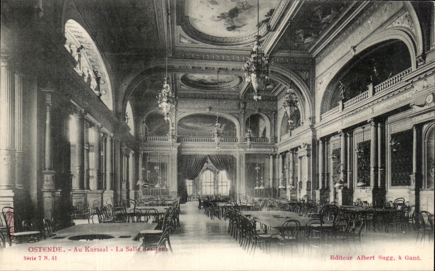 CPA Ostende Au Kursaal La Salle des jeux