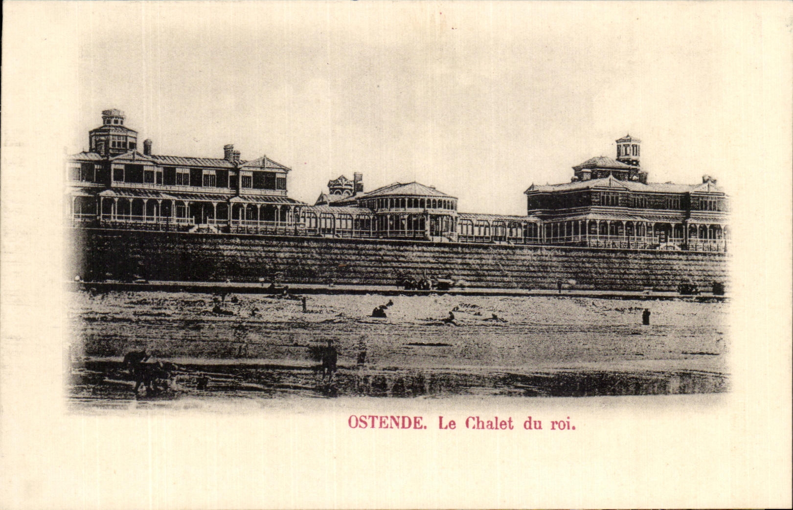 CPA Ostende Le Chalet du Roi