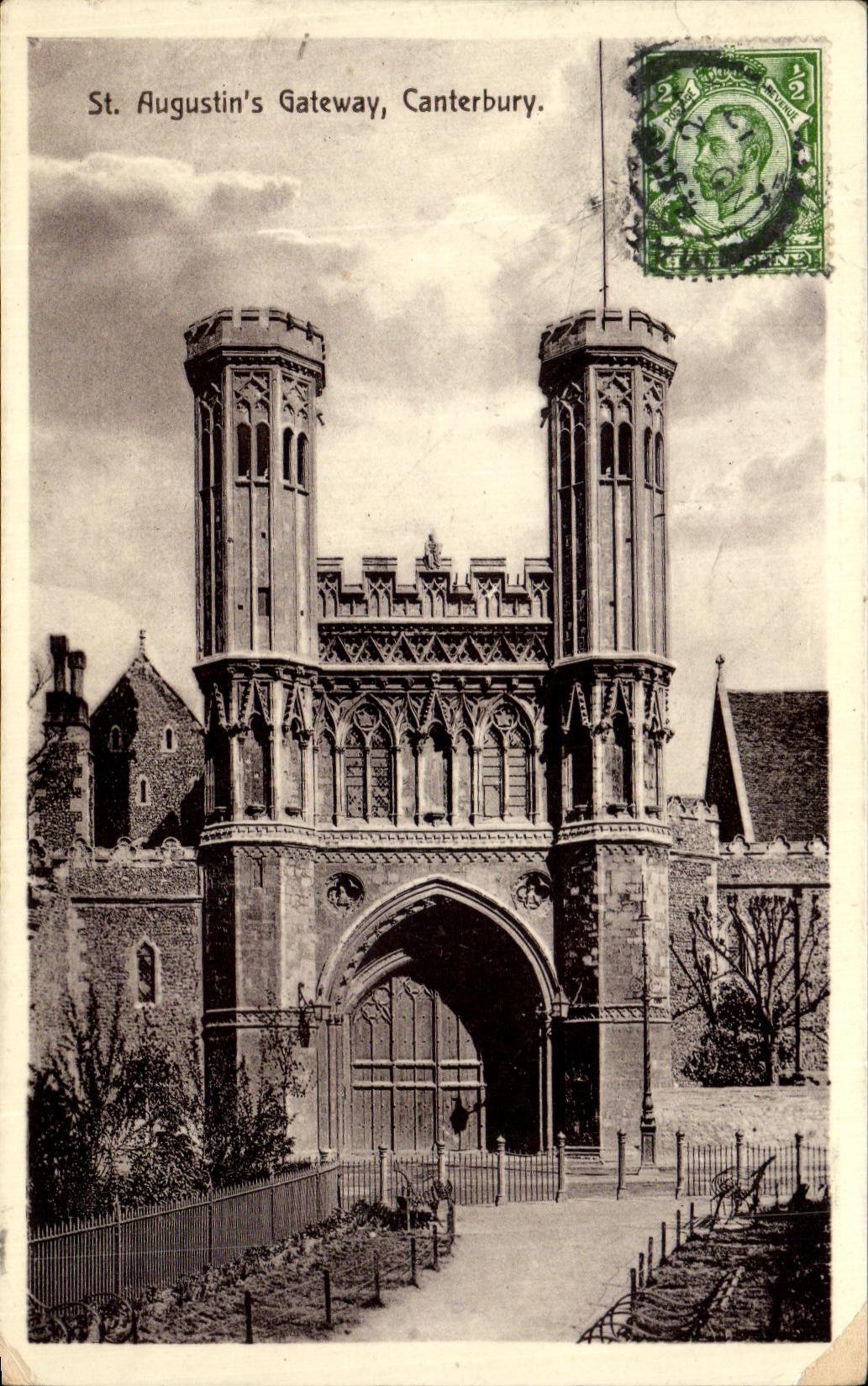 VINTAGE POSTCARD Canterbury St Augustin S Gateway Canterbury