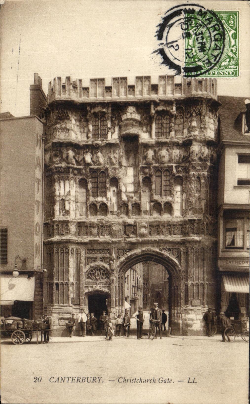 VINTAGE POSTCARD Canterbury Christchurch Spoils