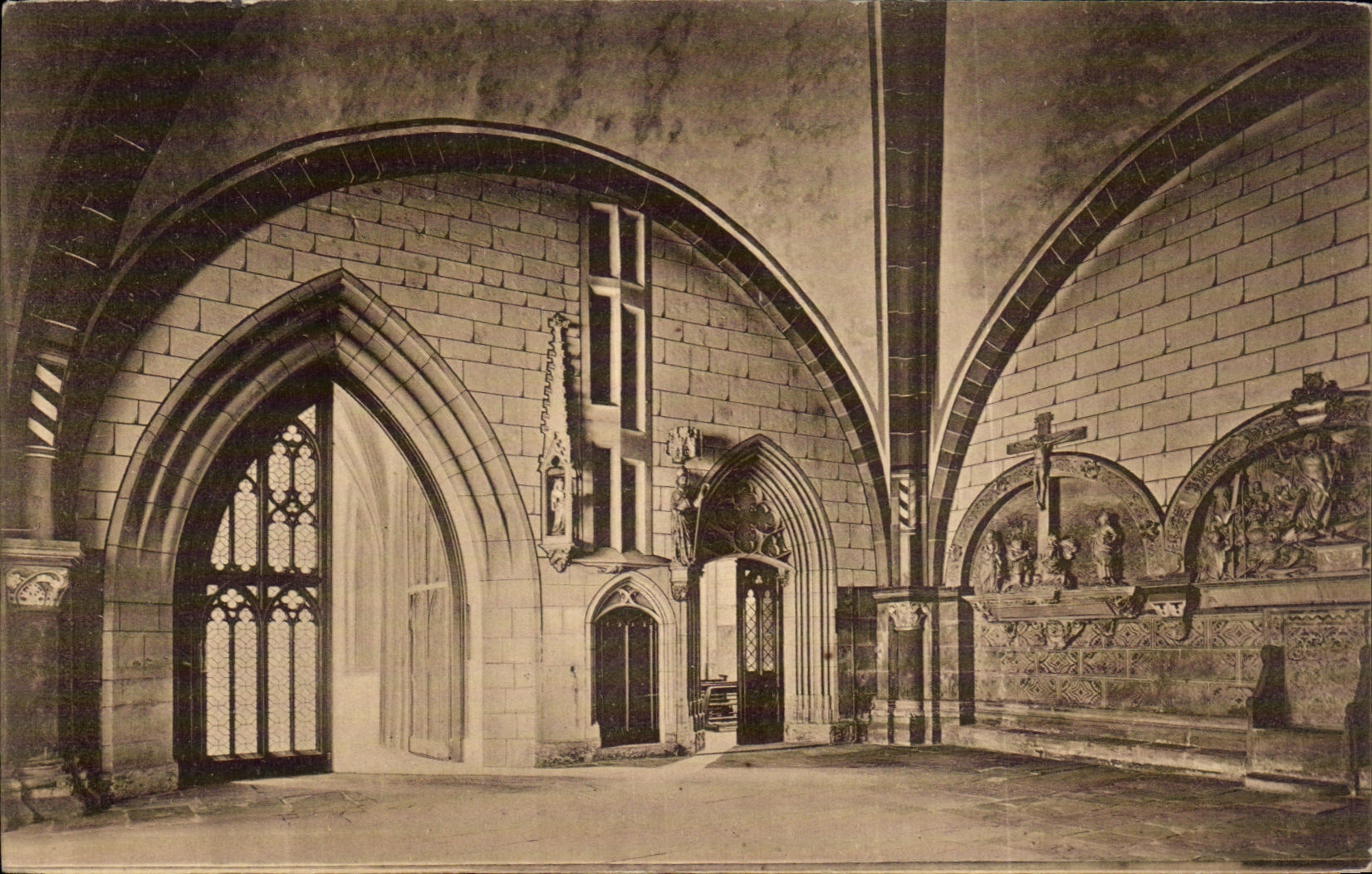 Dom Zu Maguncia Memorie de Der de la POSTAL de la VENDIMIA