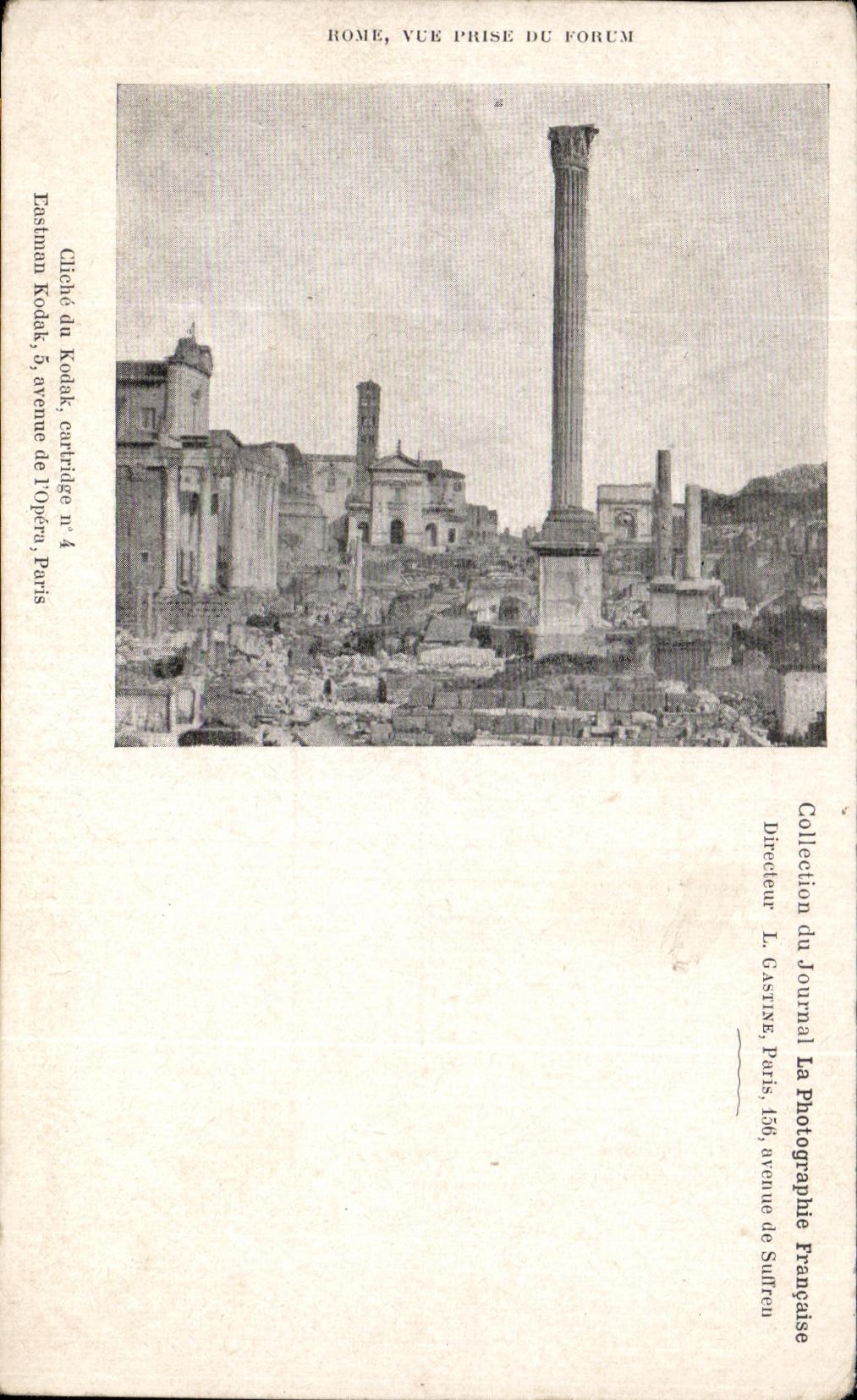 POSTAL Roma de la VENDIMIA vista del foro