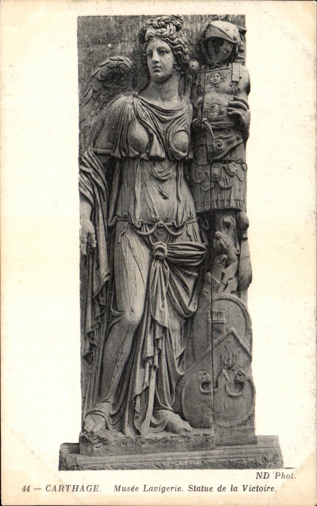 VINTAGE POSTCARD Carthage Musee Lavigerie Rules of the victory