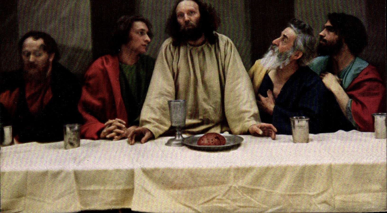 VINTAGE POSTCARD Cene Christ