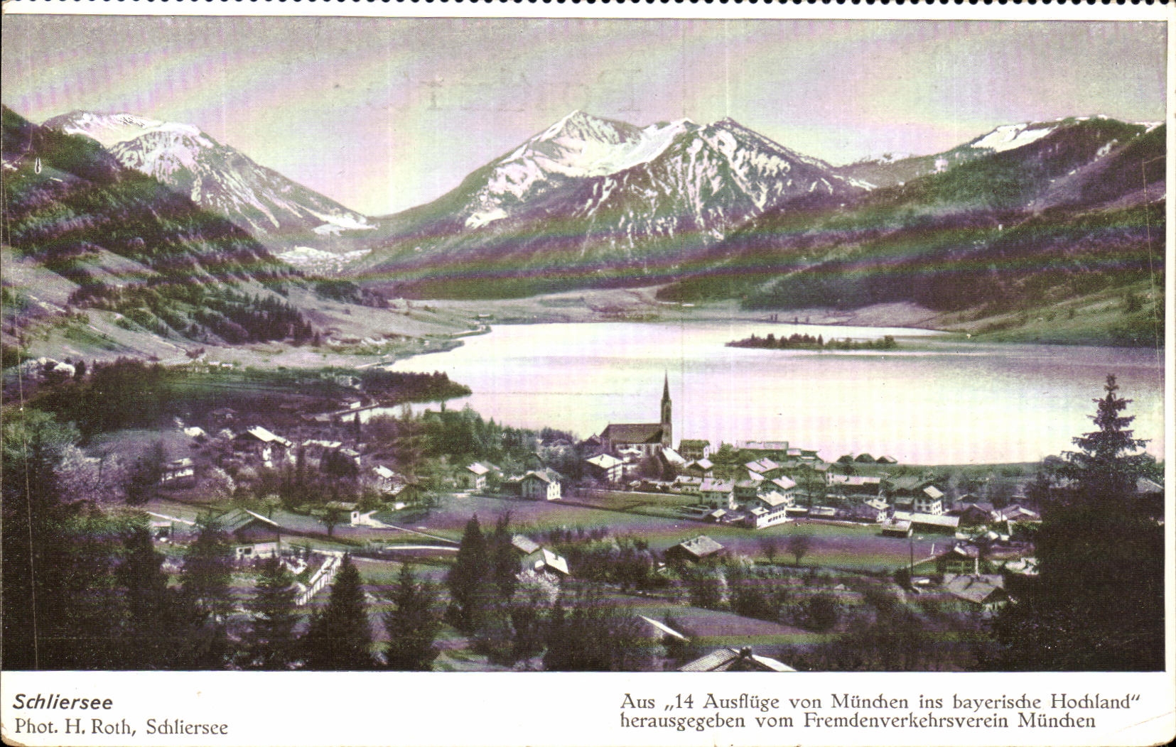 VINTAGE POSTCARD Schliersee