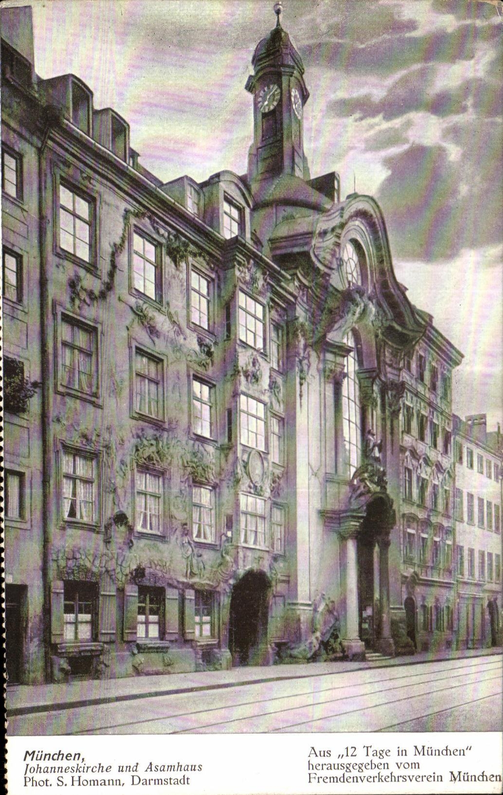 CPA Munchen Johanneskirche und Asamhaus