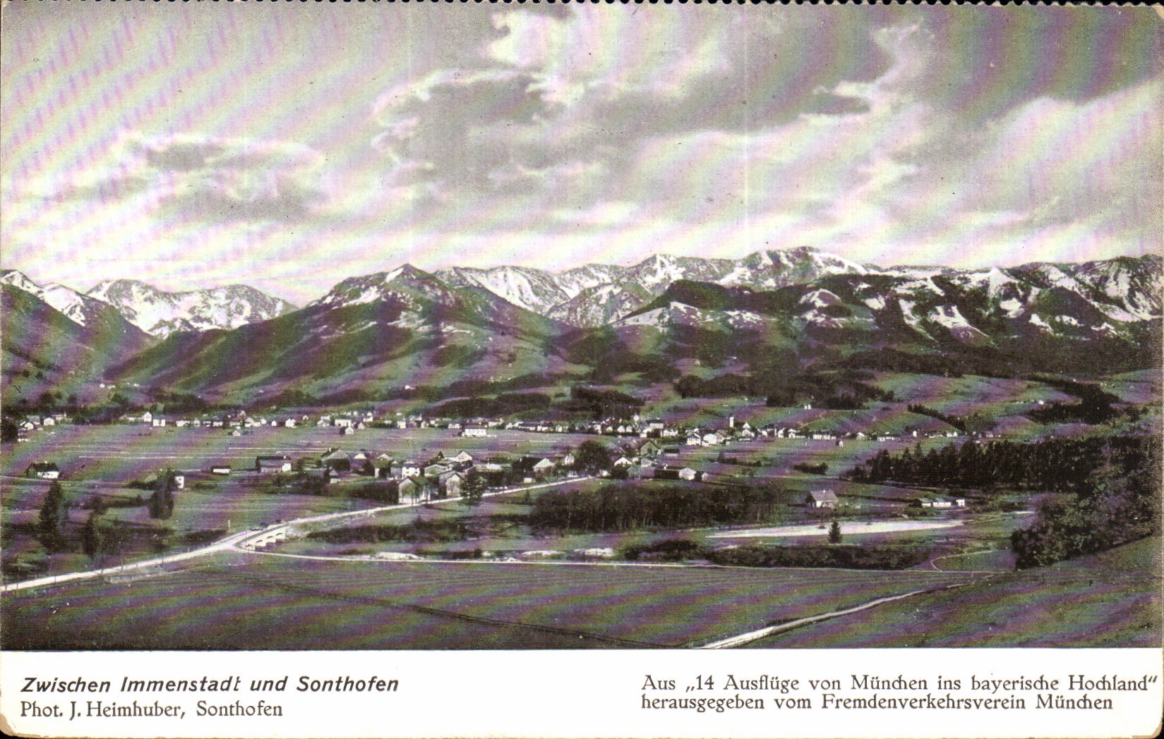 VINTAGE POSTCARD Zwischen Immenstadt Und Sonthofen