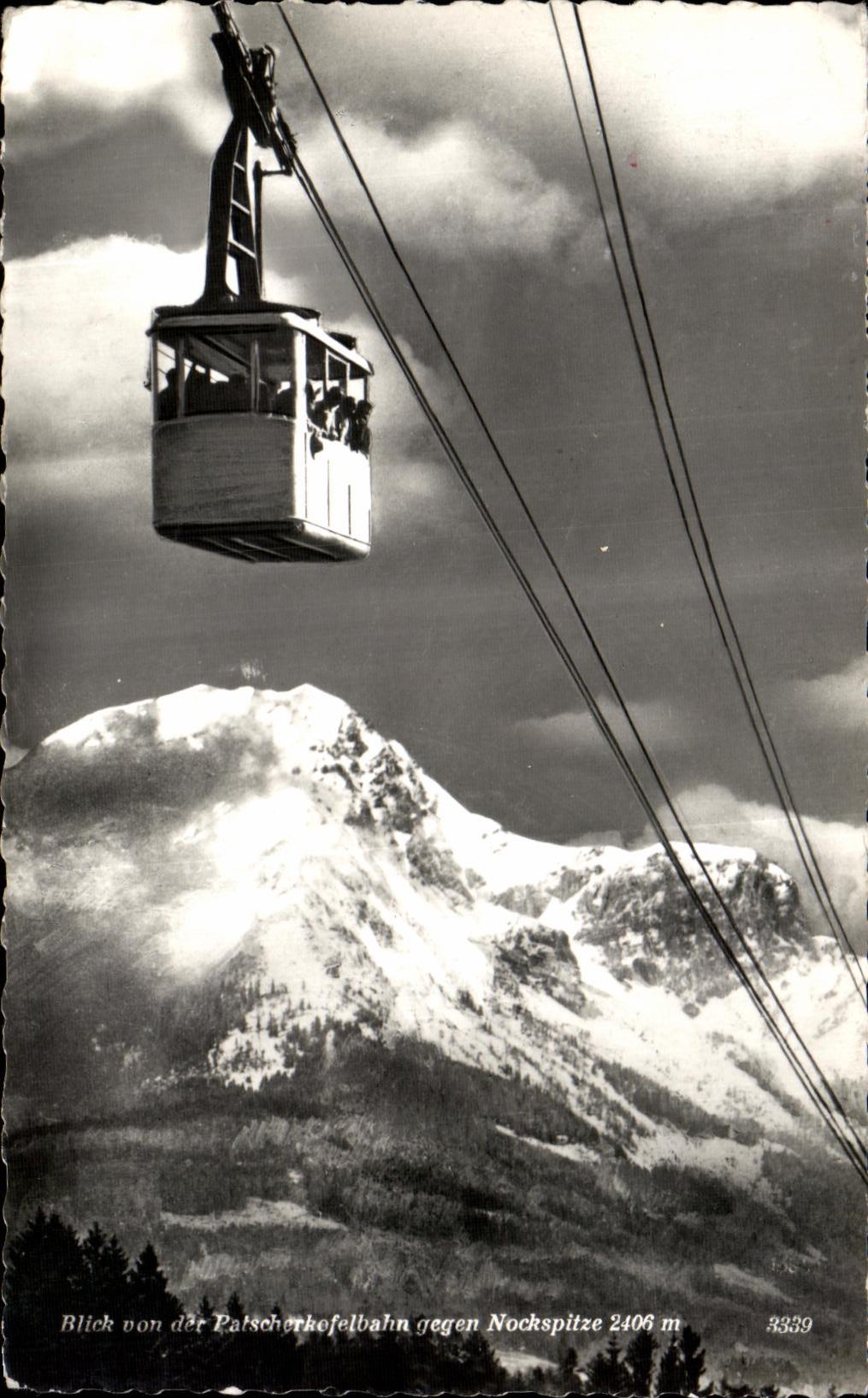 CPSM Bilck Von der Patsch Erkefelbaln Nockspitze Teleferic