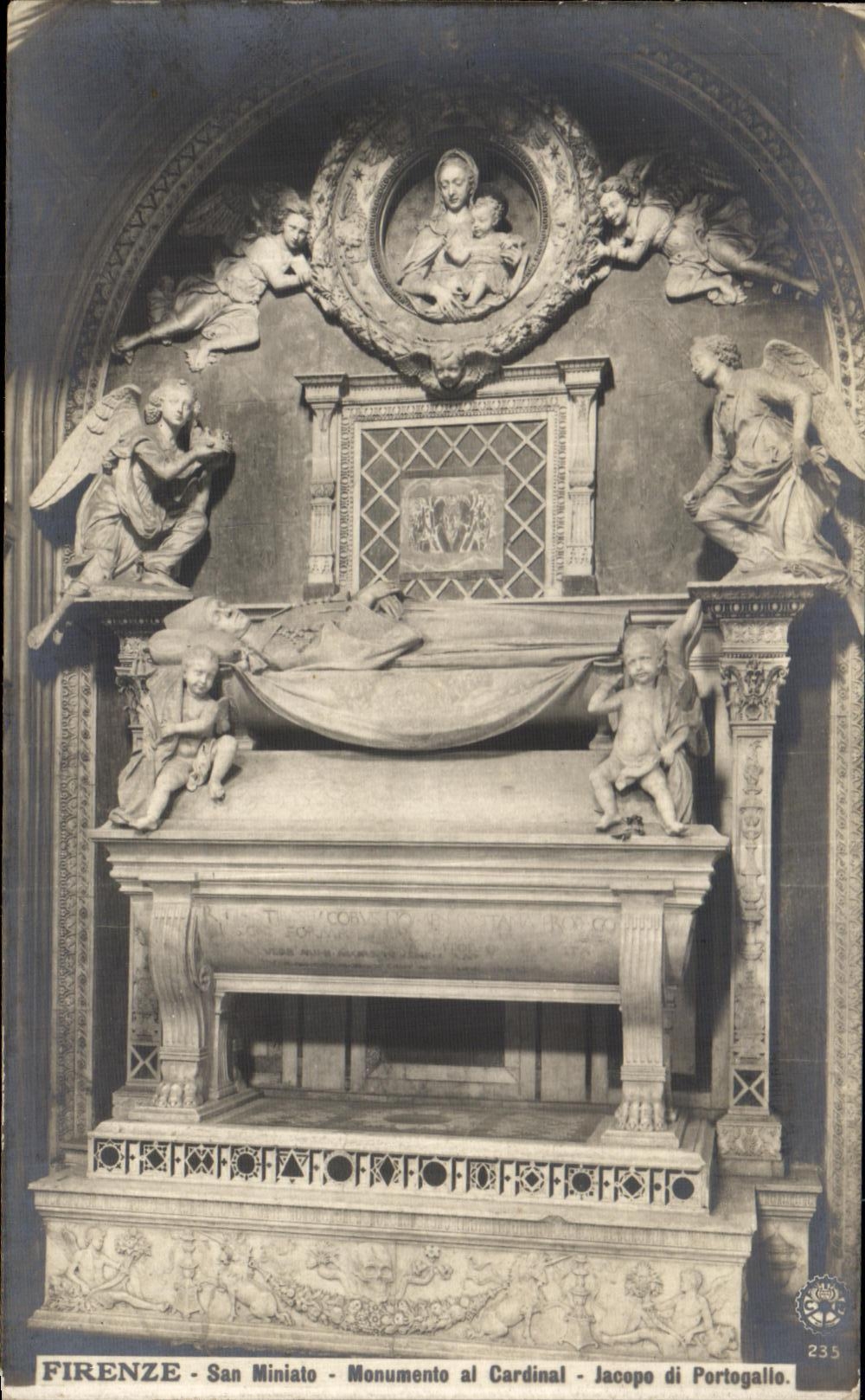 Al Cardinal Jaacope di Portogallo de Firenze San Miniato Monumente de la POSTAL de la VENDIMIA