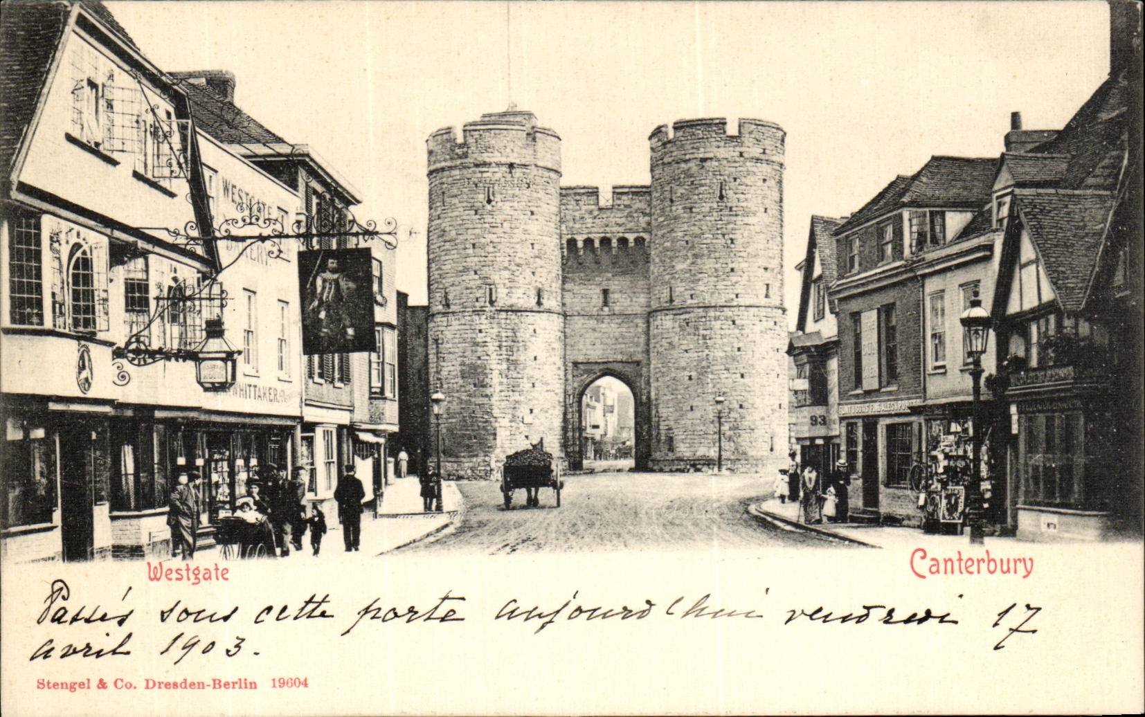 VINTAGE POSTCARD The Canterbury Westgate
