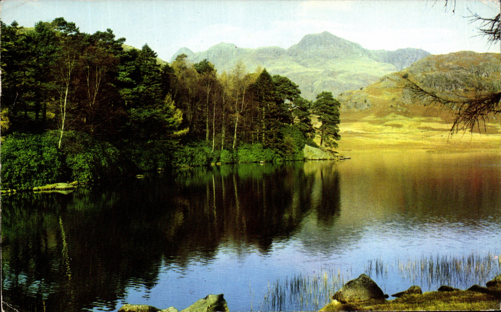 MODERN CARD Blea Tarn and Langdale Pikes
