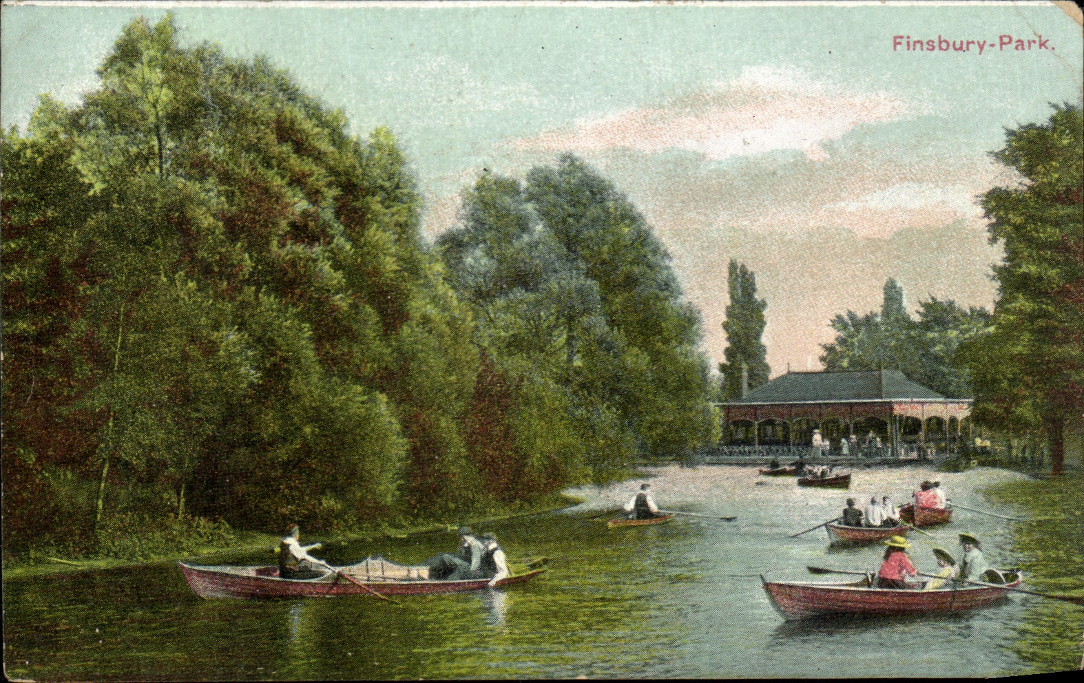 VINTAGE POSTCARD Finsbury Park