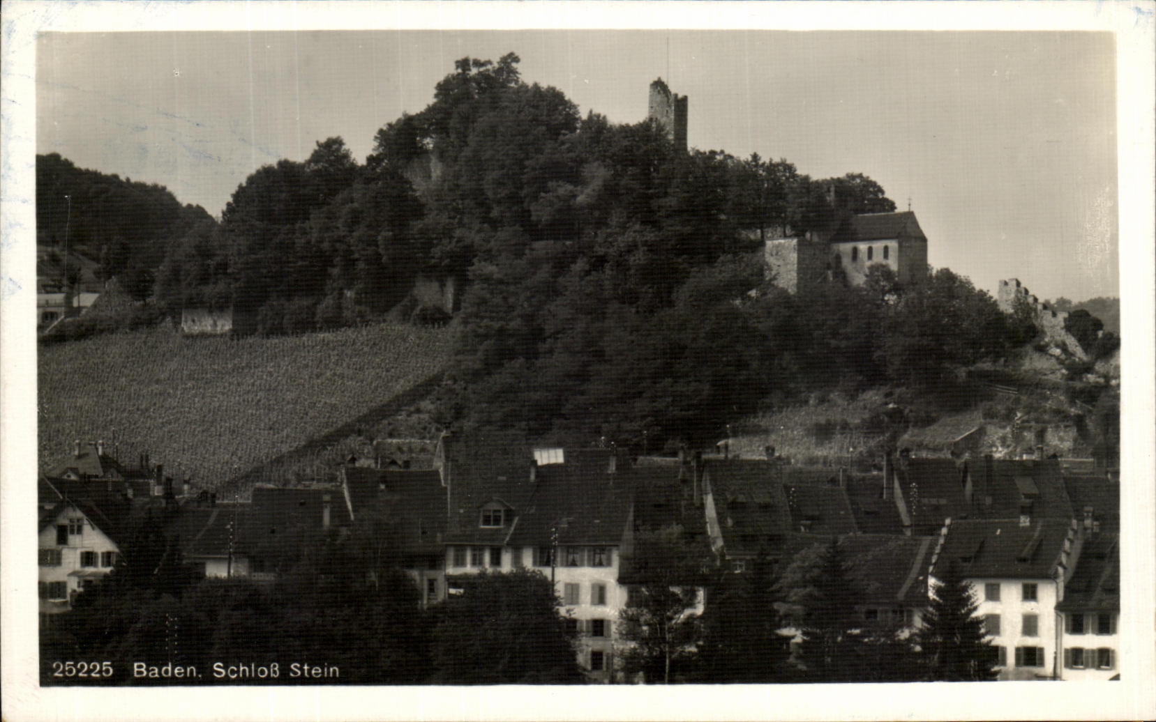 VINTAGE POSTCARD Baden Schiob Stein