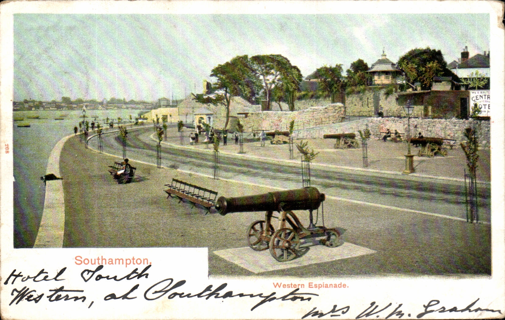 VINTAGE POSTCARD Southampton Western esplanade
