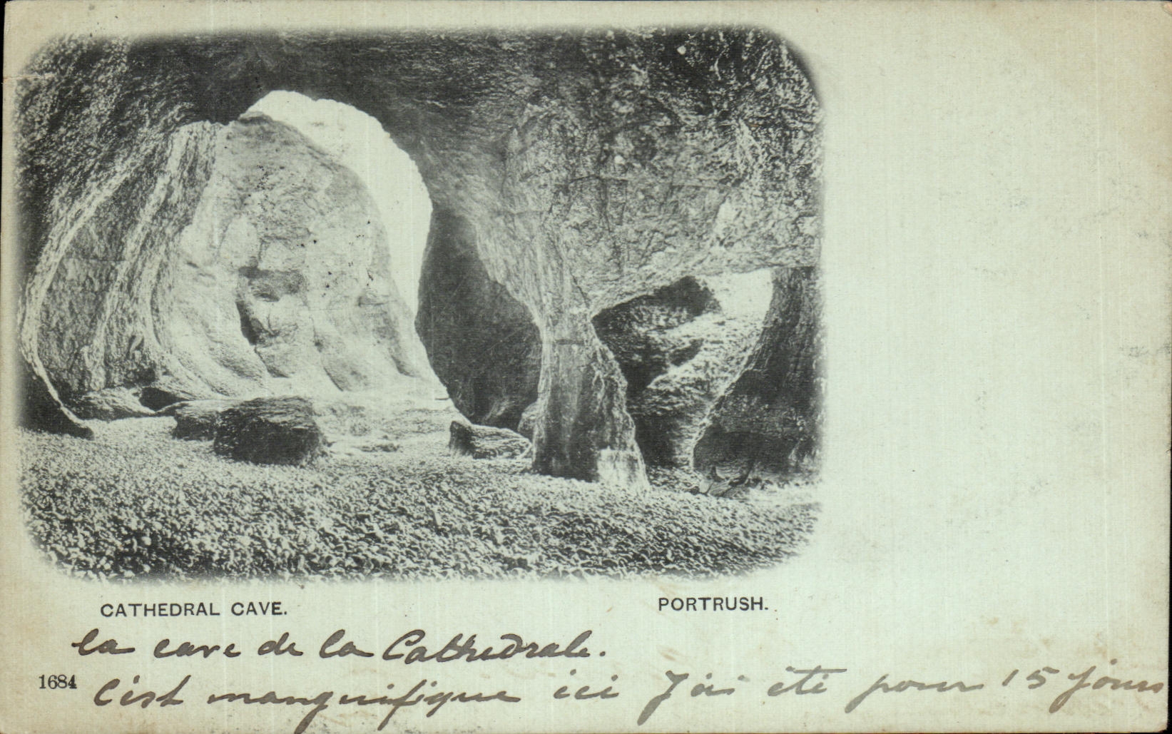 VINTAGE POSTCARD Cathedral Undermines Portrush