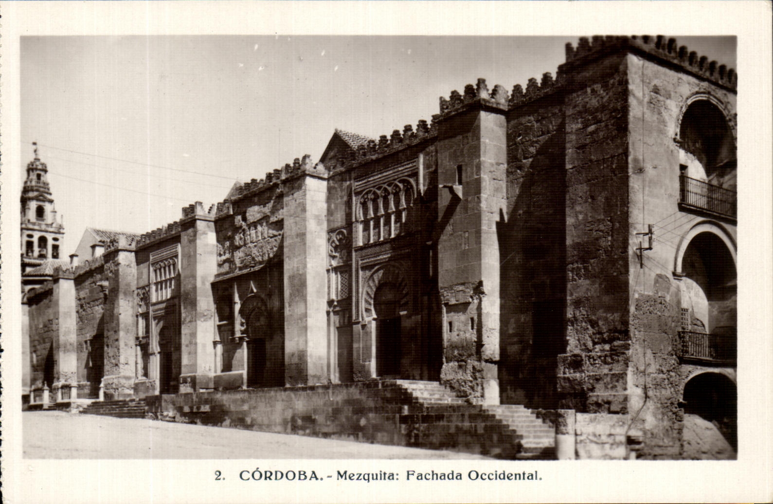 POSTAL Cordoba Mezquita Fachade de la VENDIMIA occidental