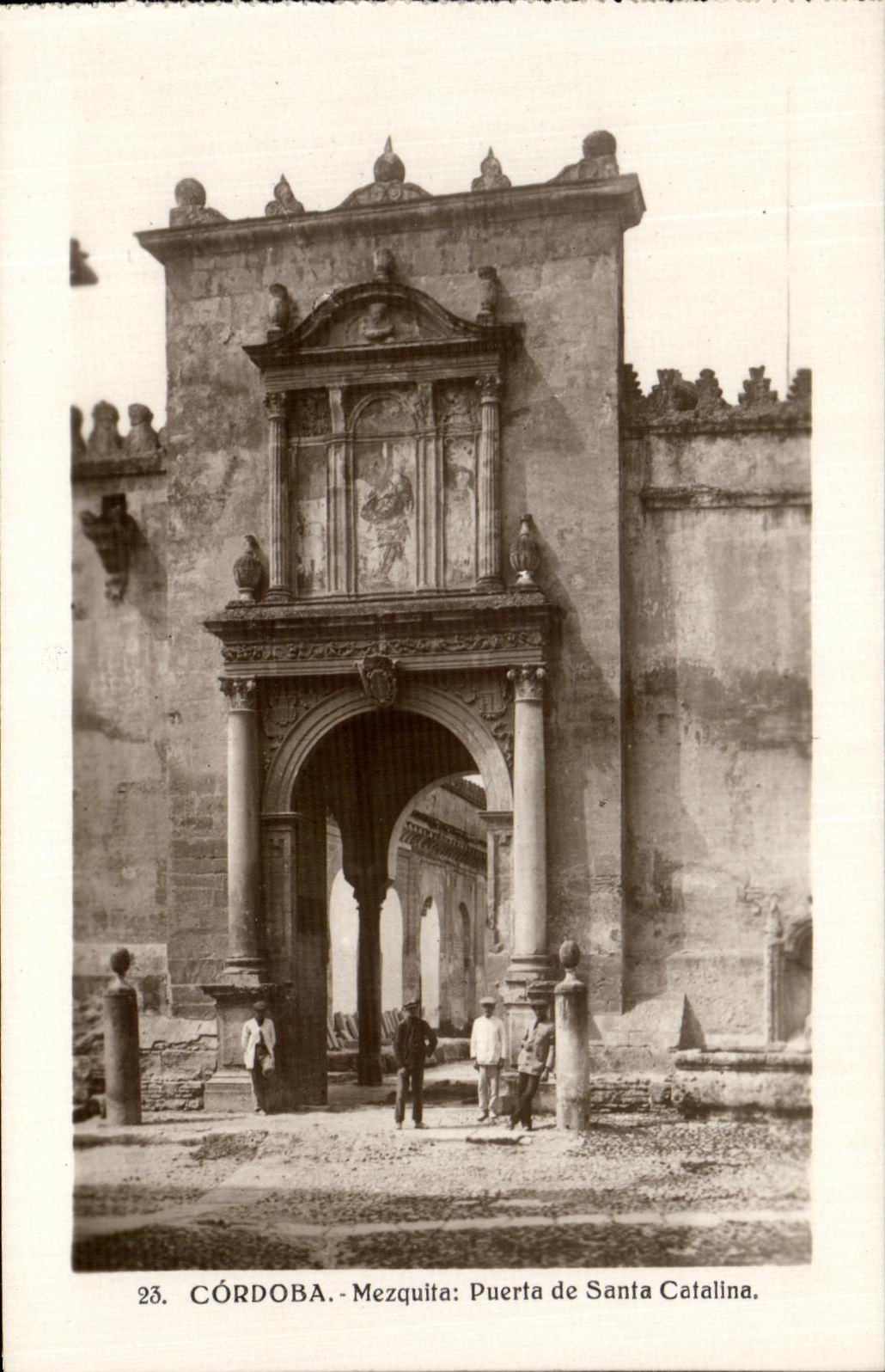 POSTAL Cordoba Mezquita Puerta de Santa Catallna de la VENDIMIA