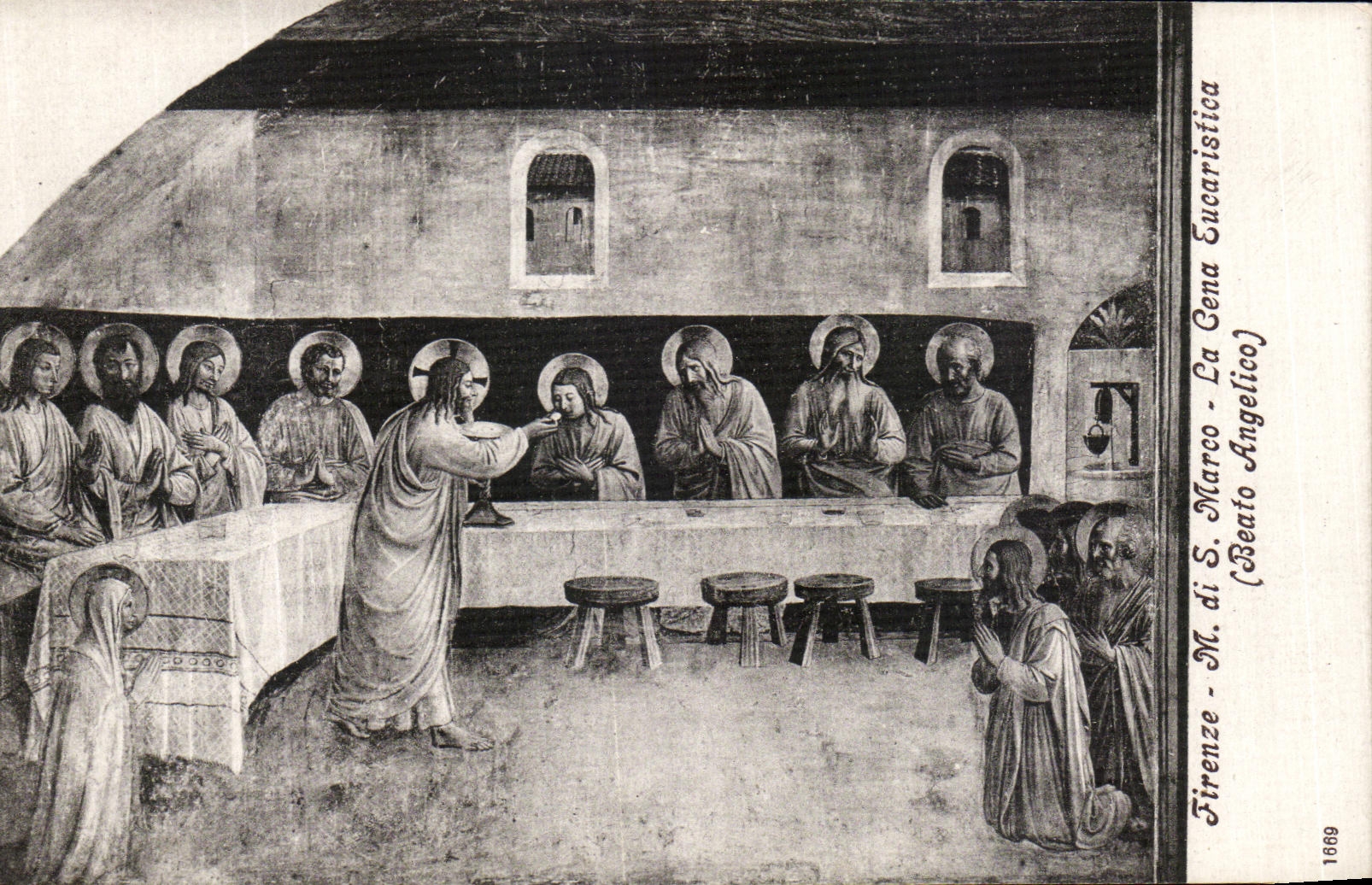 POSTAL Firenze Marco Cena Eucaristica de la VENDIMIA