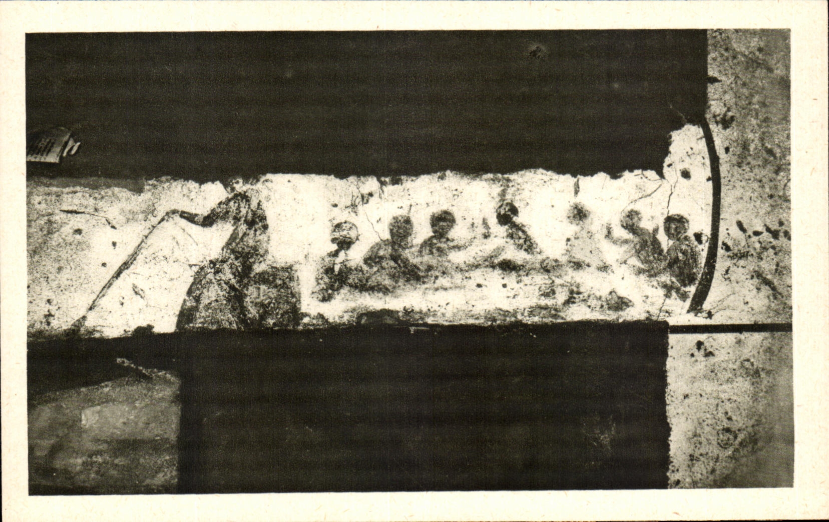 POSTAL Roma Catacomb di S Callisto de la VENDIMIA el eucaristico del banchetto